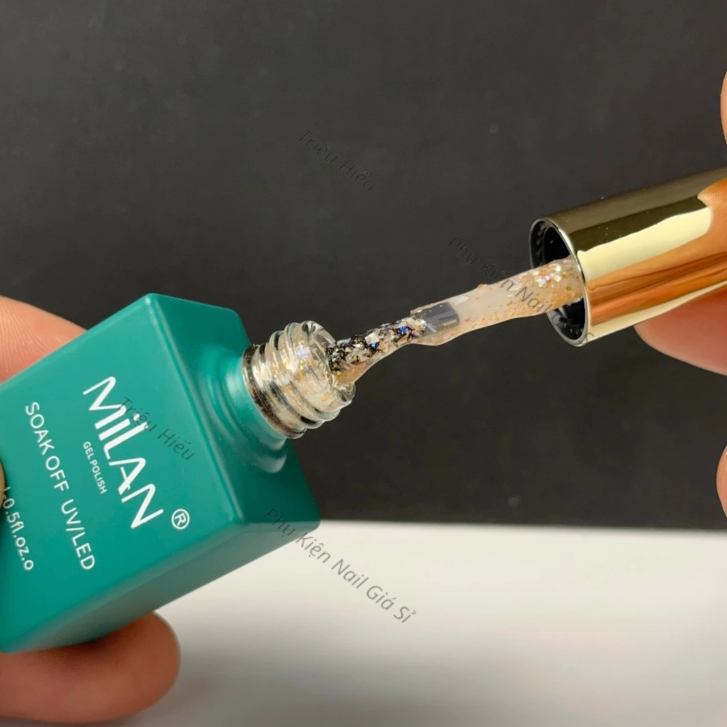 Sét sơn gel nhũ xà cừ 6 màu milan