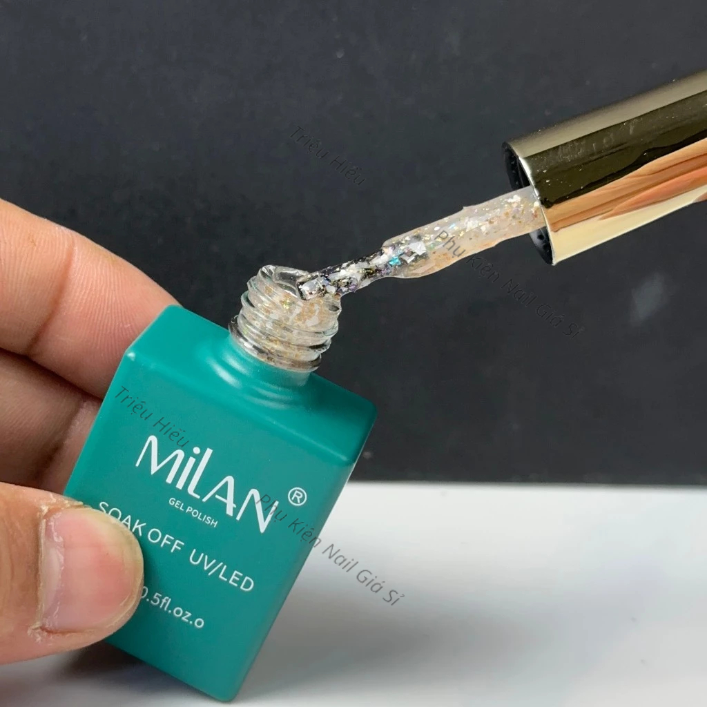 Sét sơn gel nhũ xà cừ 6 màu milan