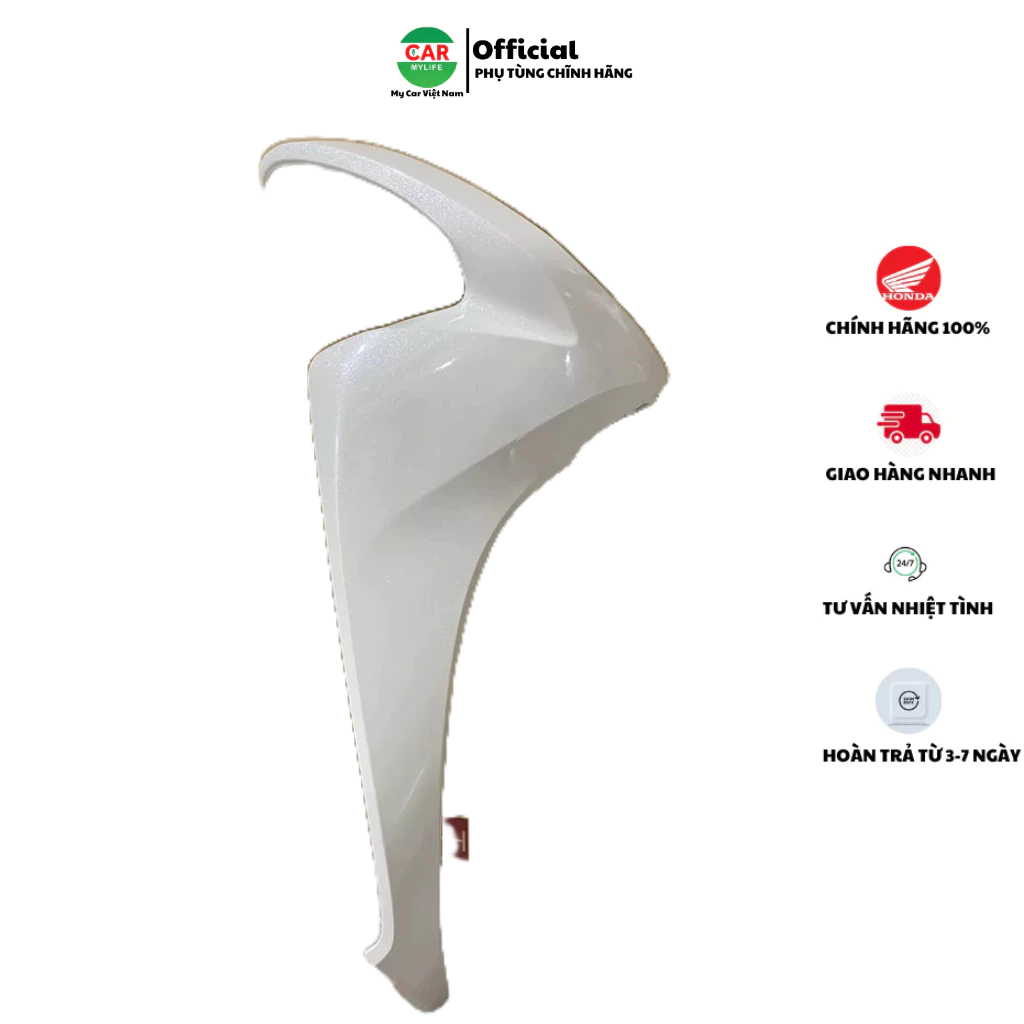 Cánh yếm bên phải - bửng yếm HONDA VISION năm 2021-2022 màu Trắng. 64301K2CV00ZD