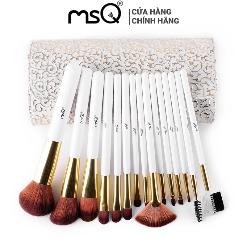 Bộ Cọ Trang Điểm MSQ 15 Cây Kèm Ví Đựng Cọ