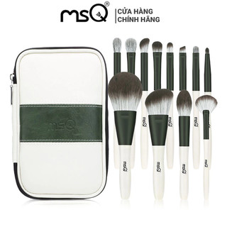 Bộ cọ trang điểm msq 12 cây green glass