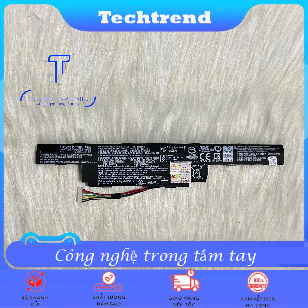 Pin Laptop Acer Aspire F5-573G F5-573T F5-573 AS16B5J AS16B8J  E5-575, E5-575G 475G 523G 553G 573G 774G