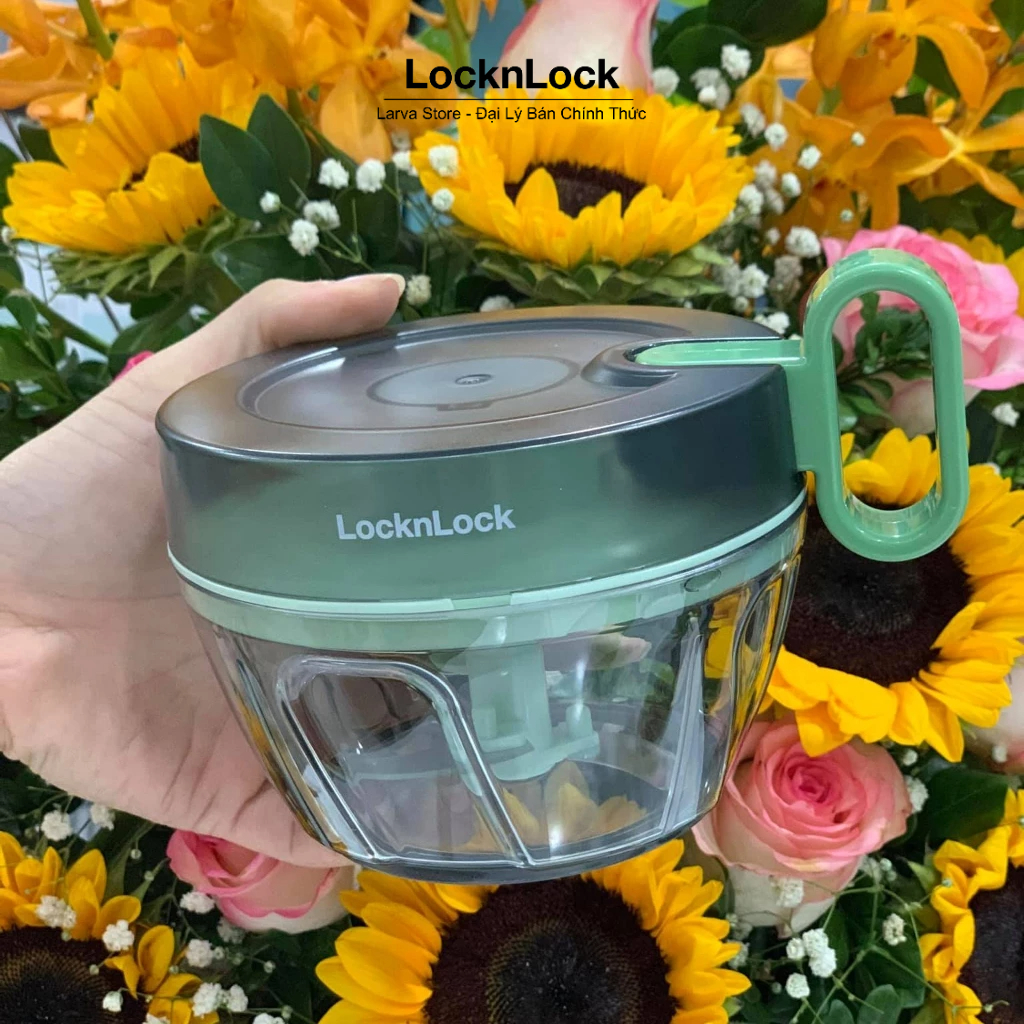 Dụng Cụ Băm Nhỏ Hành Tỏi Ớt & Rau Củ LocknLock CKS312 400ml Nhanh Và Tiện Lợi - Larva Store