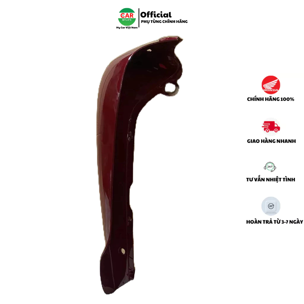 Cánh yếm bên trái - bửng yếm HONDA FUTURE 1 màu Đỏ sẫm. 64440KFL890ZF
