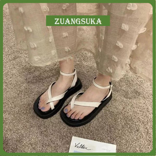 Dép nữ Zuangsuka đế cao 3cm MSP Giày sandal nữ bánh mì ZSK  dép quai hậu nữ ZSK quai cài phong cách hàn quốc