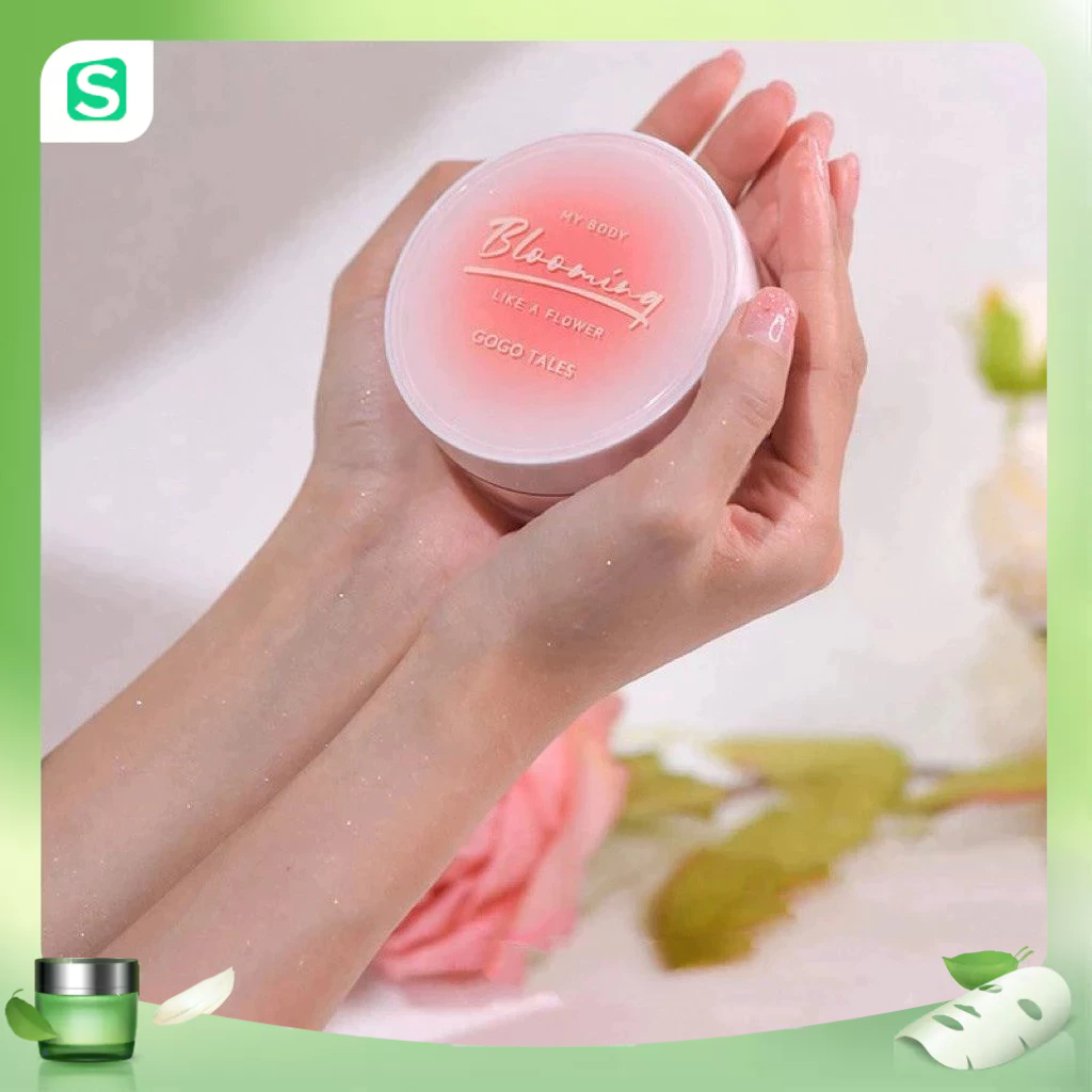 Phấn bắt sáng GOGO TALES highlight mỏng mịn Powder Rhyme Garden Fragrance Body Powder GT468