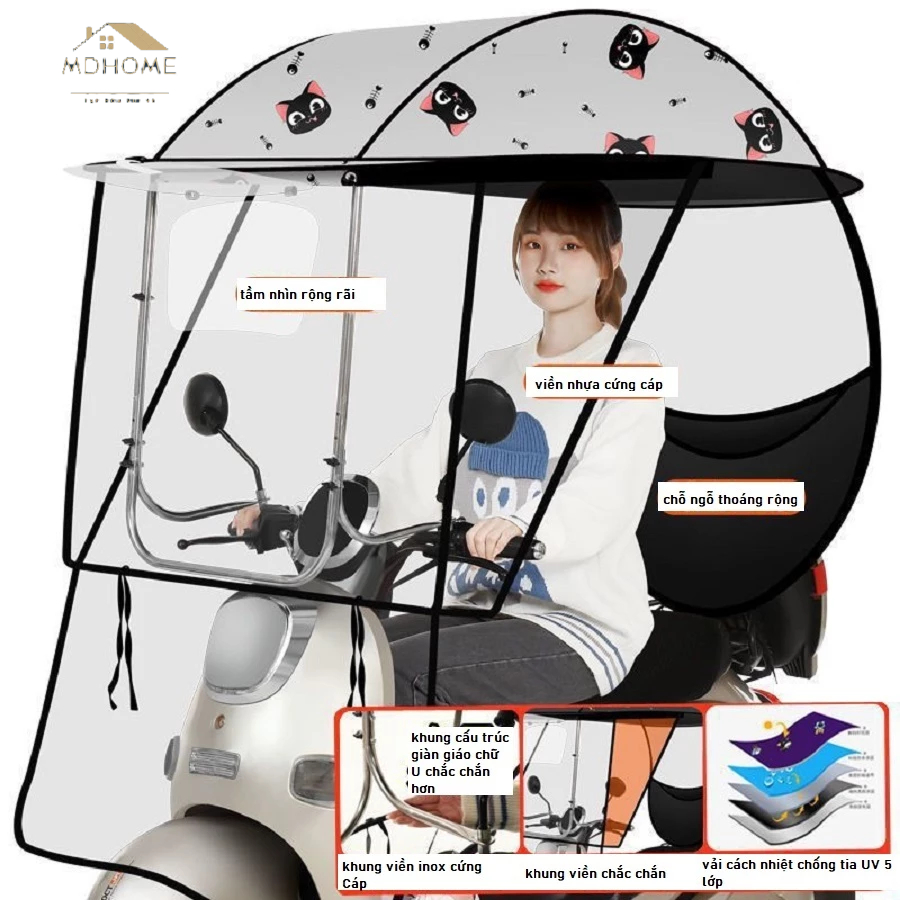 Tấm chắn gió xe máy MD Home