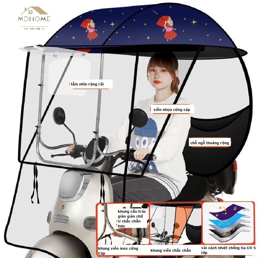 Tấm chắn gió xe máy MD Home