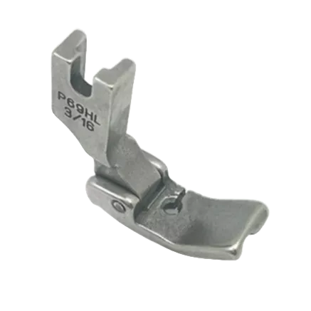Chân Vịt May Gân Máy May 1 Kim, Rãnh Trái, P69HL Left Trench Presser Foot For Single Needle Sewing Machine