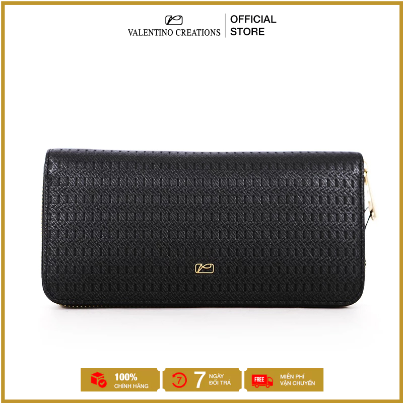 Ví Nam Dài Khóa Kéo Valentino Creations - LSA-230061-BLK