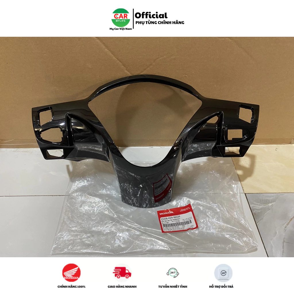 Nắp sau tay lái - gáy HONDA SH MODE năm 2018 màu Đen.