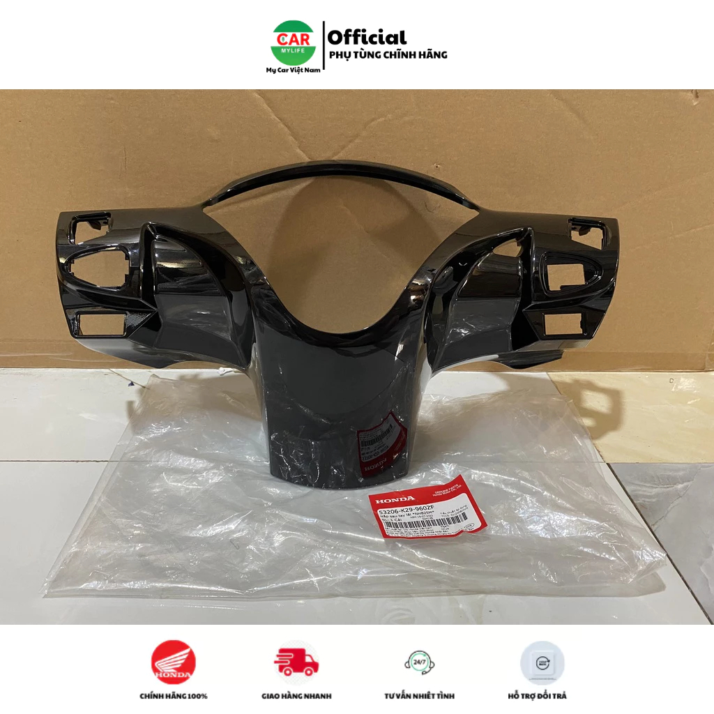 Nắp sau tay lái - gáy HONDA SH MODE năm 2018 màu Đen.