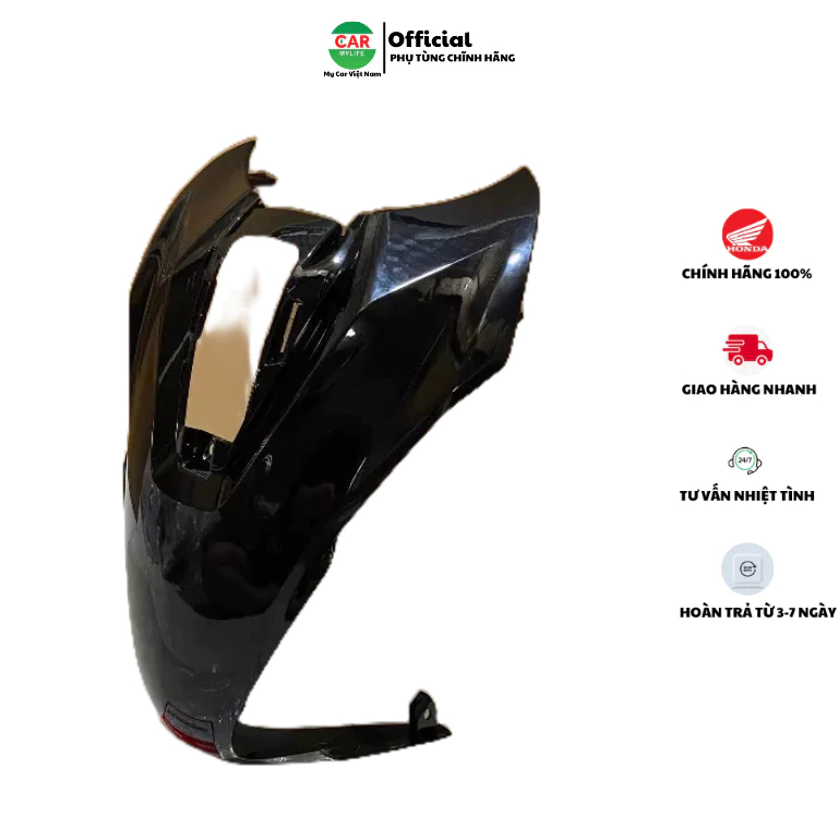 Ốp mặt nạ trước HONDA VISION năm 2021-2022-2023 màu Đen bóng. Mã SP 64302K2CV00ZE