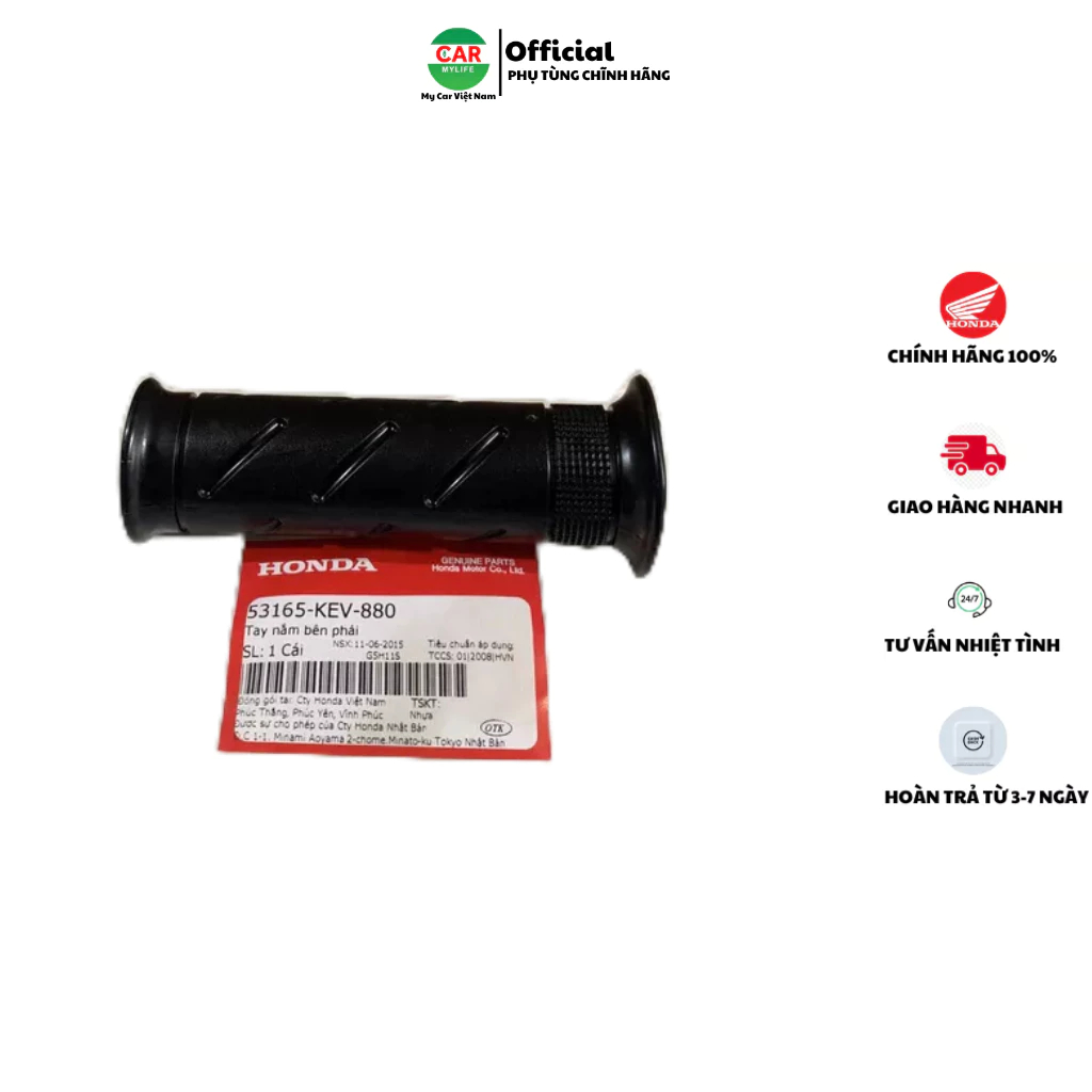 Tay nắm bên trái - bao tay HONDA FUTURE. 53165KEV880