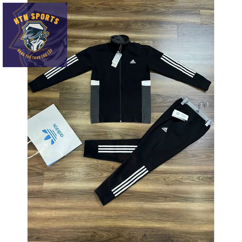 Bộ thể thao Adidas chất nỉ cao cấp logo thêu chi tiết mẫu new 2023