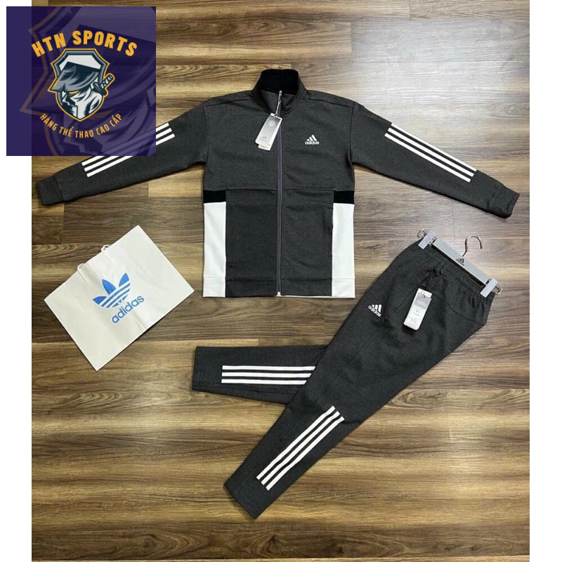 Bộ thể thao Adidas chất nỉ cao cấp logo thêu chi tiết mẫu new 2023