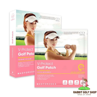 Mặt nạ golf chống nắng v-protect golf patch - mặt nạ golf tinh chất thiên nhiên, hộp 5 miếng, nk hàn quốc