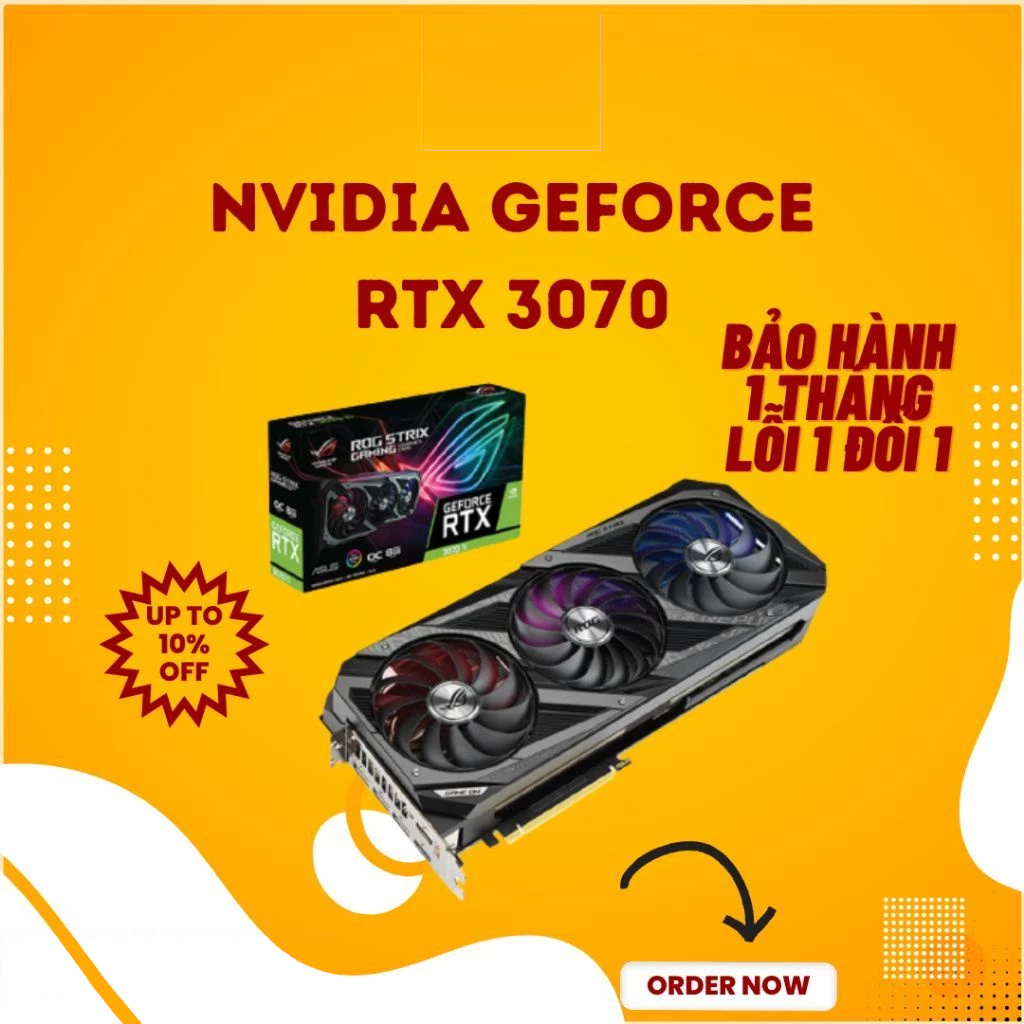 Vga 3070 Asus Rogstrix 8G  - NHP Computer