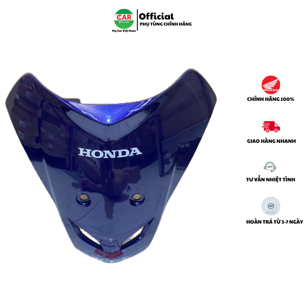 Bộ mặt nạ trước HONDA WAVE RS100 REPSOL năm 2006 màu Xanh tím. *PB373M* 64300KTL670ZB