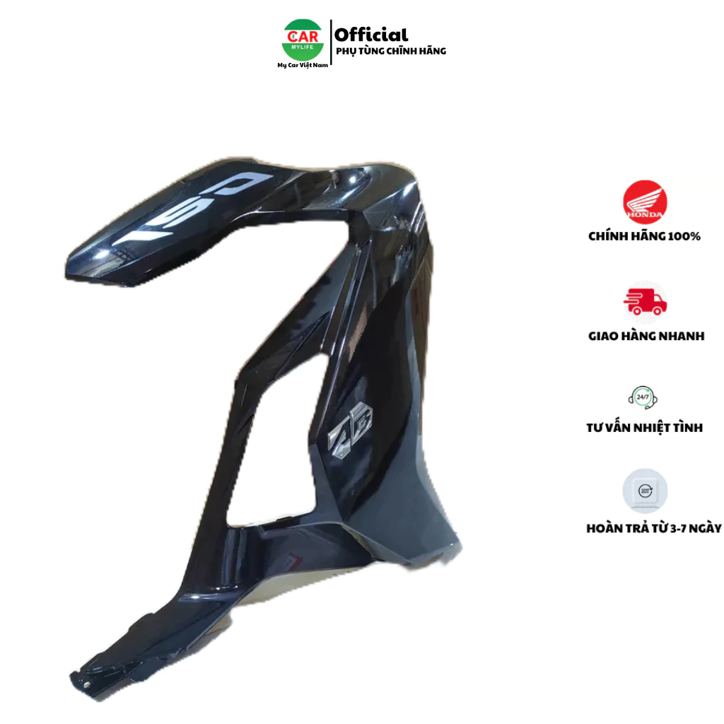 Cánh yếm bên phải _ bửng yếm HONDA AIR BLADE 150 năm 2020-2021 màu Đen bóng. *NHB25*