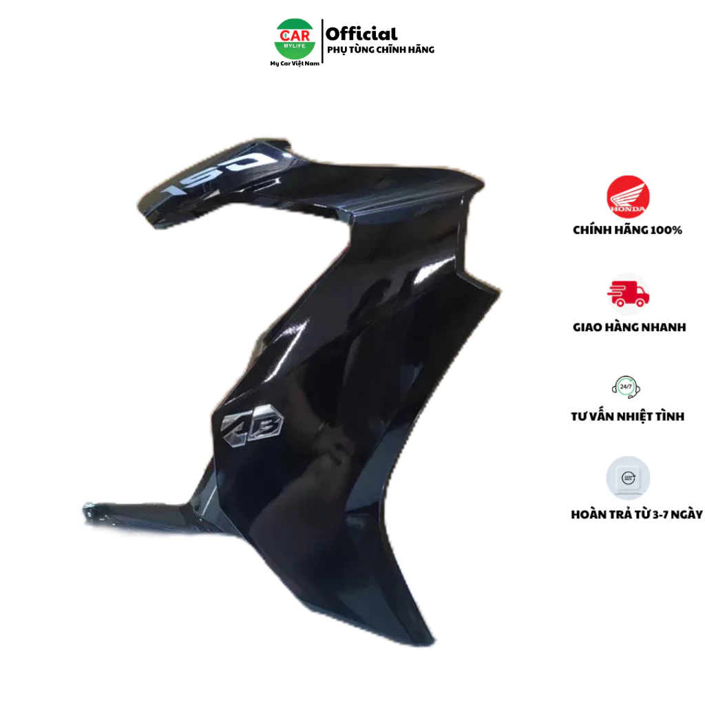 Cánh yếm bên phải _ bửng yếm HONDA AIR BLADE 150 năm 2020-2021 màu Đen bóng. *NHB25*