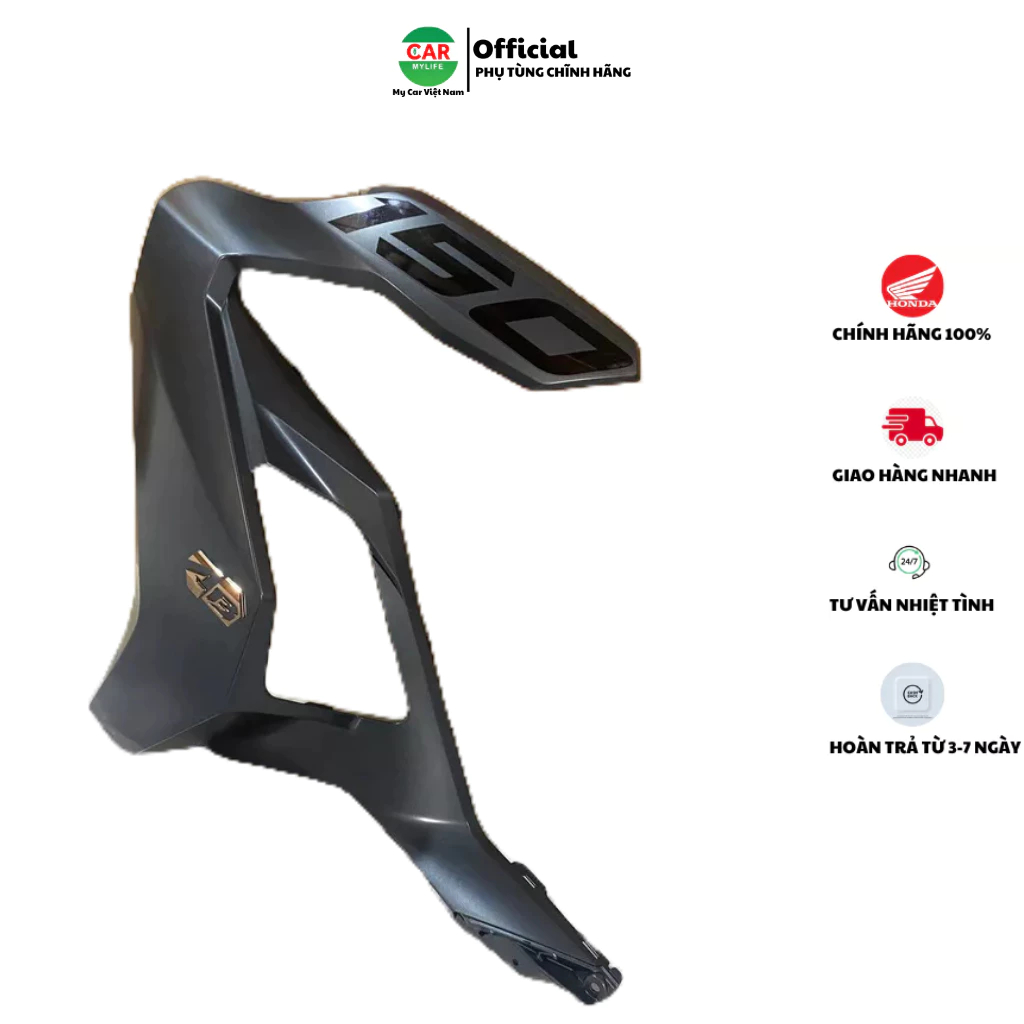 Cánh yếm bên phải HONDA AIR BLADE 150 năm 2020 màu Xanh xám.  64600K1FV00ZE