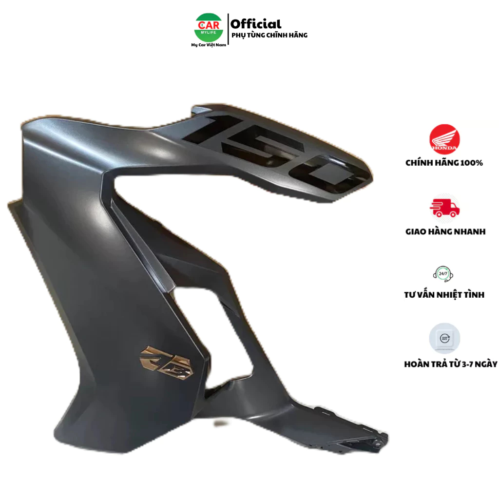 Cánh yếm bên phải HONDA AIR BLADE 150 năm 2020 màu Xanh xám.  64600K1FV00ZE