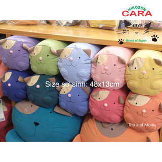 Size 48x13cm Gối ôm và vỏ gối ôm cho bé sơ sinh Hikosen Cara Nhật Bản vải cotton tự nhiên mềm mát V-BZ19-009