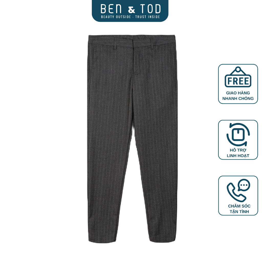Quần tây âu nam BEN & TOD 21037 công sở, co giãn, tôn dáng, dày dặn, nam tính, chỉnh chu OUTLET 289