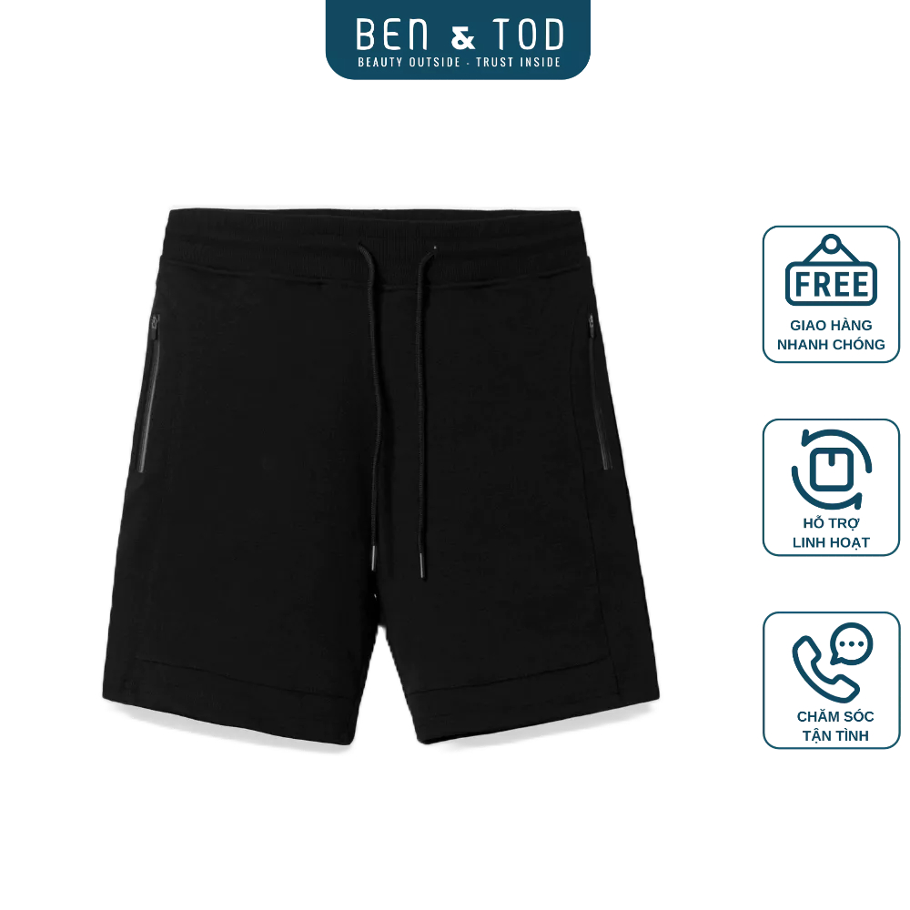 TS.Quần Short Thun nam BEN & TOD SL2211BB121 thoải mái, năng động, basic