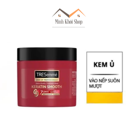 Kem Ủ Tóc Tresemme Keratin Smooth 50g, Tinh Dầu Argan Vào Nếp Suôn Mượt, Dầu Hấp Ủ Tóc Keratin Chính Hãng