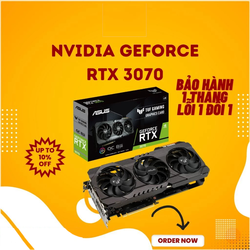 VGA RTX 3070 Asus Tuf hàng nhập cũ  - NHP Computer