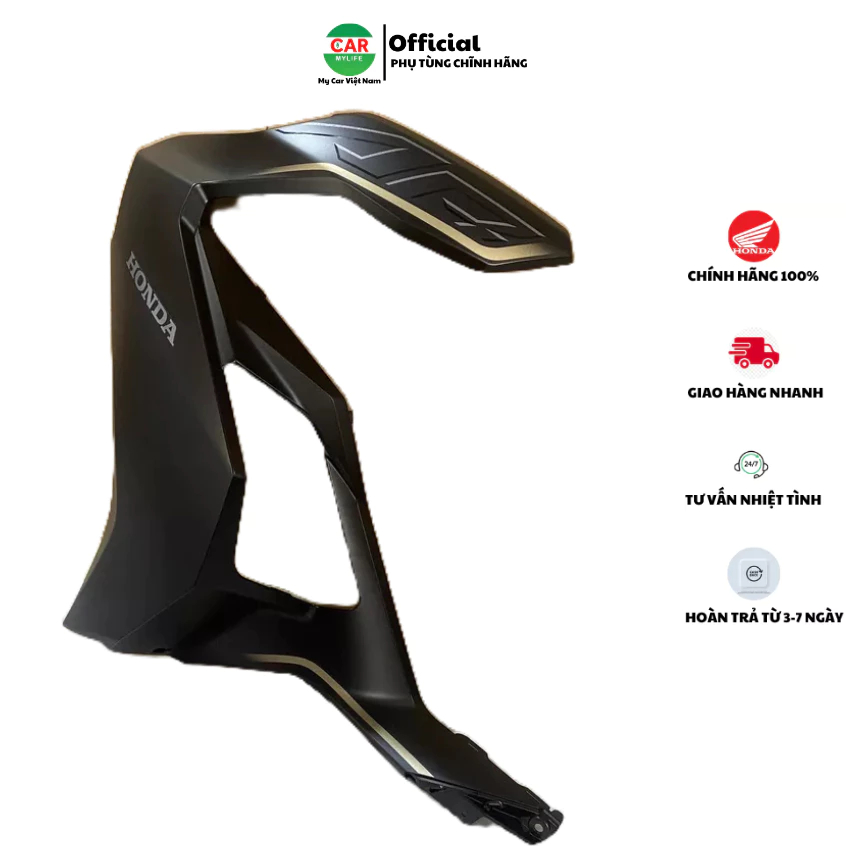 Cánh yếm bên trái - bửng yếm HONDA AIR BLADE 125 năm 2020 màu Đen nhám. 64600K1GV10ZA