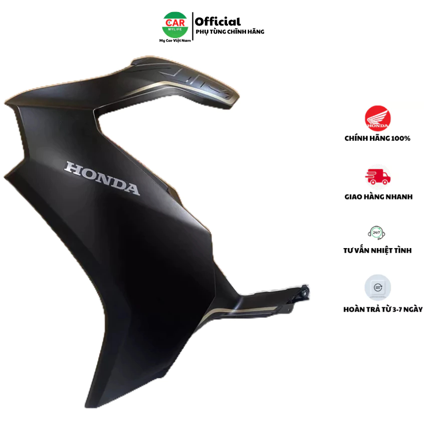 Cánh yếm bên trái - bửng yếm HONDA AIR BLADE 125 năm 2020 màu Đen nhám. 64600K1GV10ZA