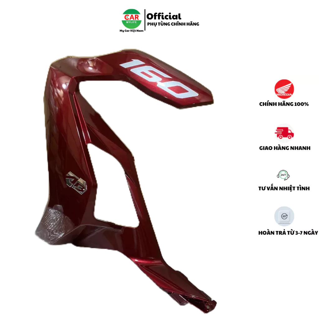 Ốp trước bên trái - cánh yếm trái HONDA AIR BLADE 160 năm 2023 màu Đỏ. *R368* 64600K2ZV00ZC