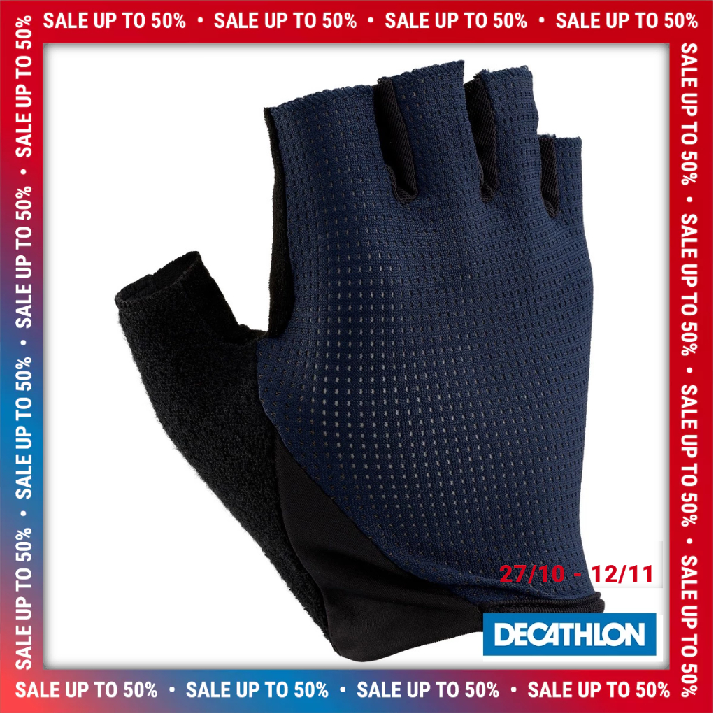 Road Cycling Gloves 500 Navy DECATHLON VAN RYSEL mã 8775523
