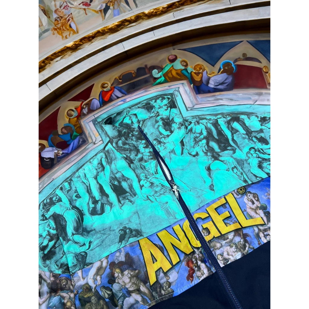 ÁO KHOÁC DÙ WIND BREAKER ARTWORK LAST JUDGEMENT BY MICHELANGELO