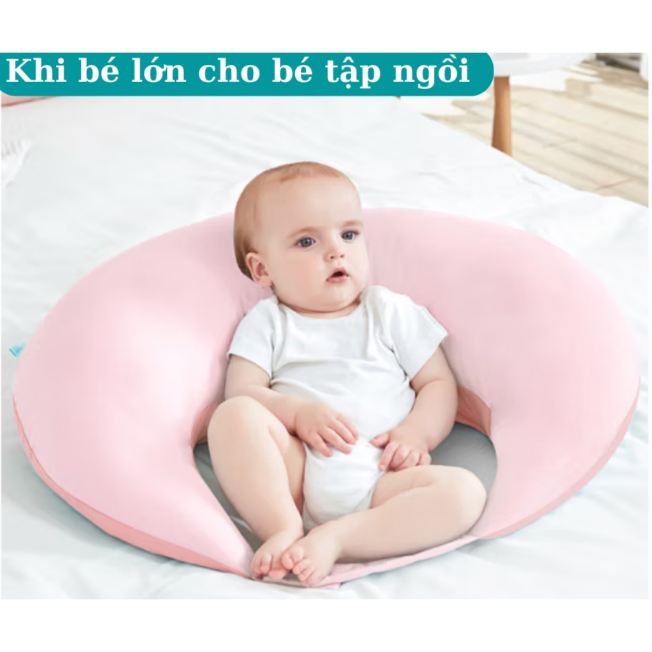 Gối cho bé bú chống sặc sữa cho bé