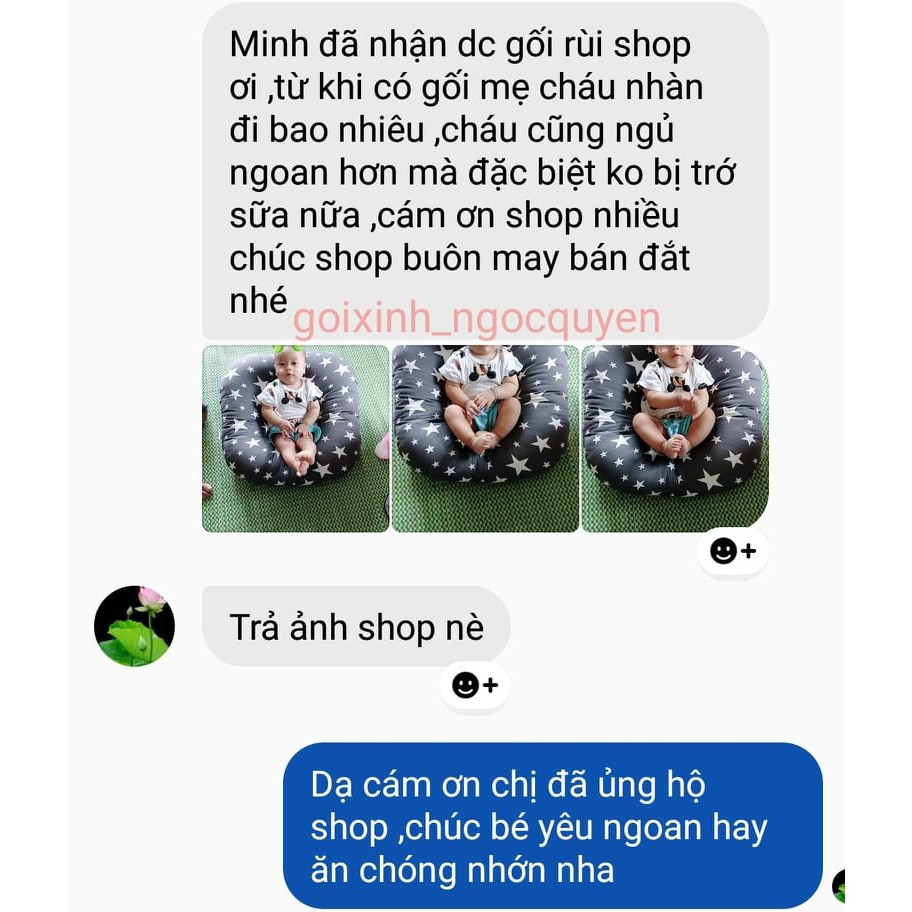 Gối chống trào ngược cho bé size  đại 70cmx70cm