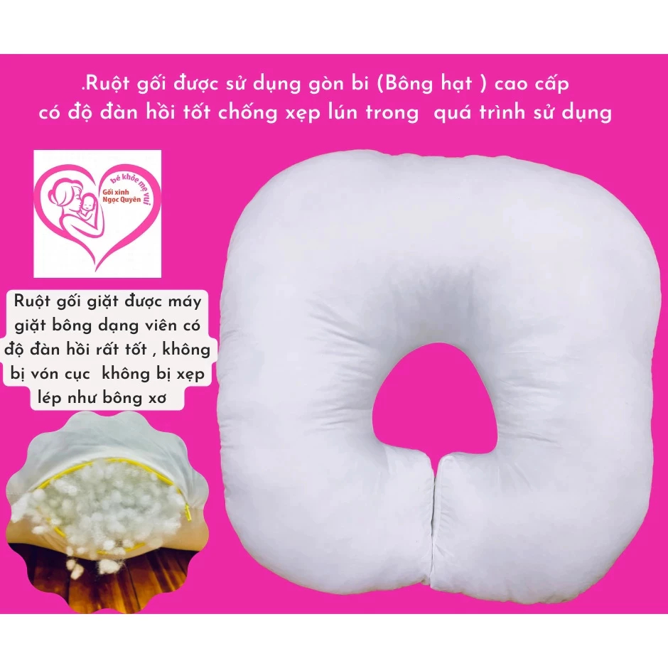 Gối chống trào ngược cho bé Goixinh_ngocquyen   Size  Đại 70cmx70cm
