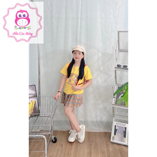 Nhà của Bống - Set mẹ/ bé gái áo chữ B phối chân váy caro