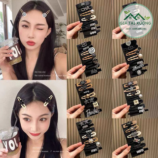 Sét kẹp tóc 7 món min đen siêu xinh