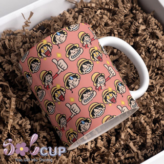 Cốc Sứ, Ly Sứ One Piece In Hình Băng Mũ Rơm Straw Hat Quà Tặng Dễ Thương Cute