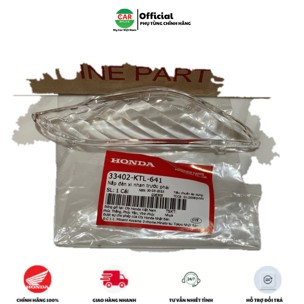 Nắp xi nhan trước bên phải HONDA WAVE CÁ, A100, RS100, S100, A110. 33402KTL641