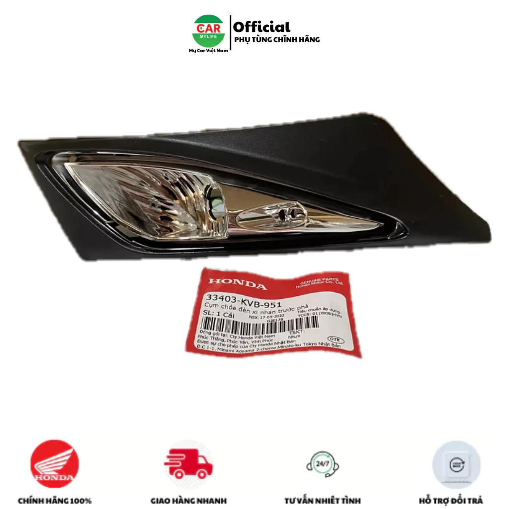 Cụm chóa đèn xi nhan trước bên phải HONDA CLICK.