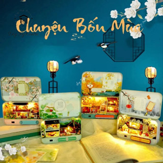 Quà tặng sinh nhật, giáng sinh, đồ trang trí, đồ chơi mô hình DIY sáng tạo nhà búp bê mini 4 mùa dạng hộp Chuyện Bốn Mùa