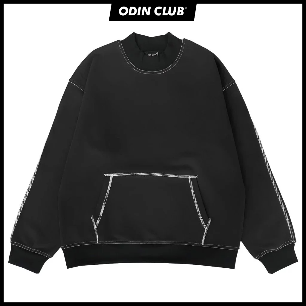 Áo sweater cao cổ Wandy ODIN CLUB, Áo nỉ dài tay form rộng nam nữ unisex, Local Brand ODIN CLUB