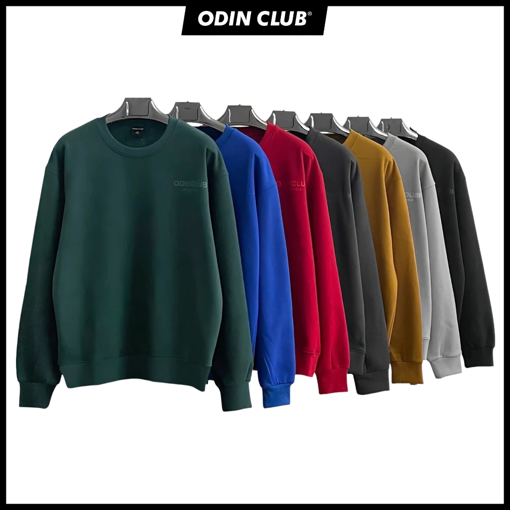 Áo sweater oversize Idle ODIN CLUB, Áo nỉ dài tay form rộng nam nữ unisex, Local Brand ODIN CLUB