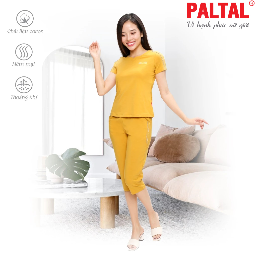Đồ bộ nữ 194P 4282 mặc nhà kiểu quần lửng tay ngắn
