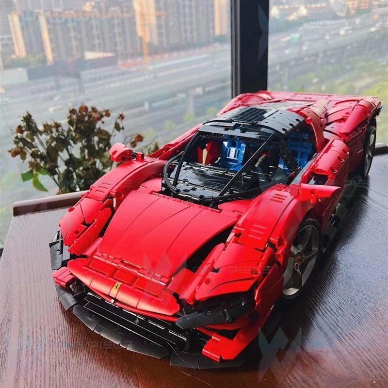 Nonlego Technic Siêu Xe Ferrari Daytona SP3 42143 Tỷ Lệ 1:8 Đồ Chơi Lắp Ráp 3778 Pcs